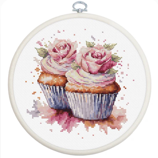 Cupcake Counted Cross Stitch Kit