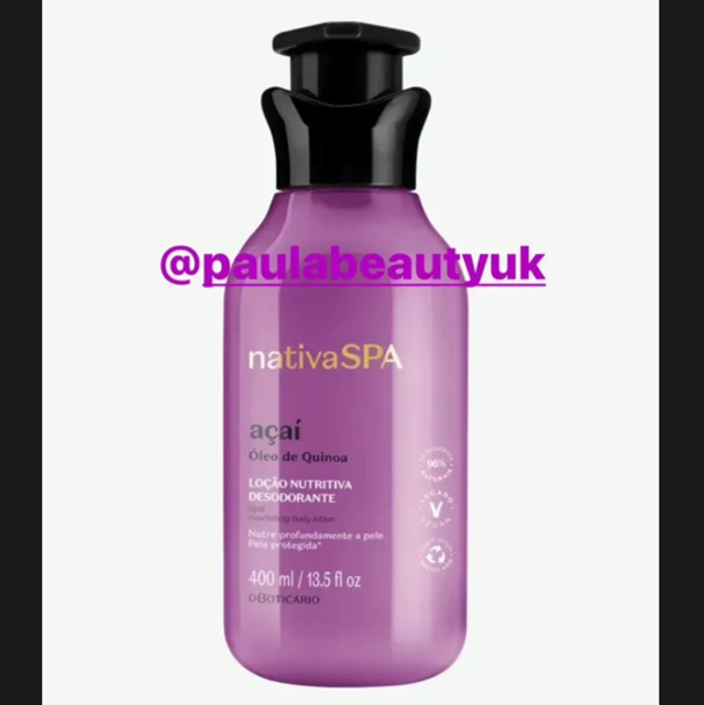 Nativa Spa Loção Hidratante Açaí 400ml acai