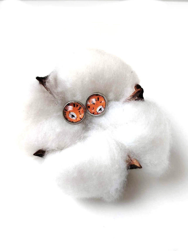 Puces d&#039;oreilles KIDS en PAPIER recyclé - Grrrraouuuu !