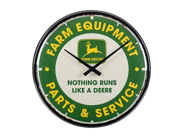 Wanduhr „Farm Equipment Parts & Service“
