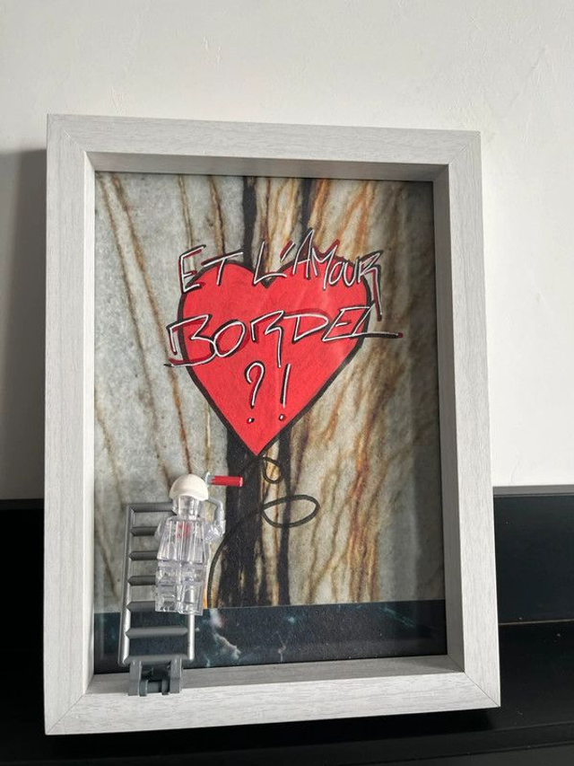 Tableau figurine Lego Love