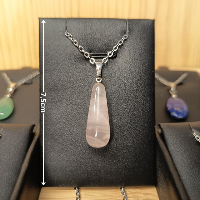 Quartz rose - Pendentif