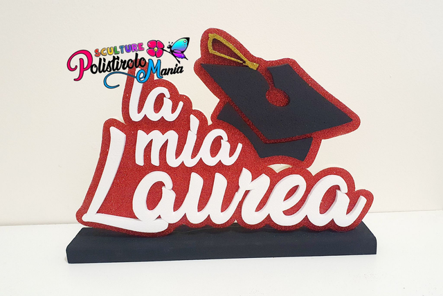 Scritta La mia laurea