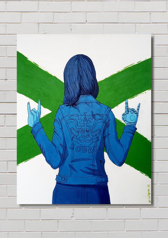 HASTA LA VISTA / Châssis toile 40x50cm