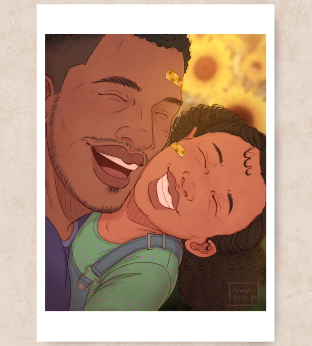 CoD - Gaz and Rosie Sunflower Print-P19