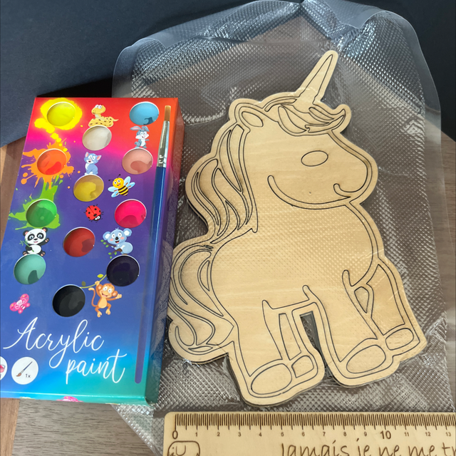 La licorne à colorier 