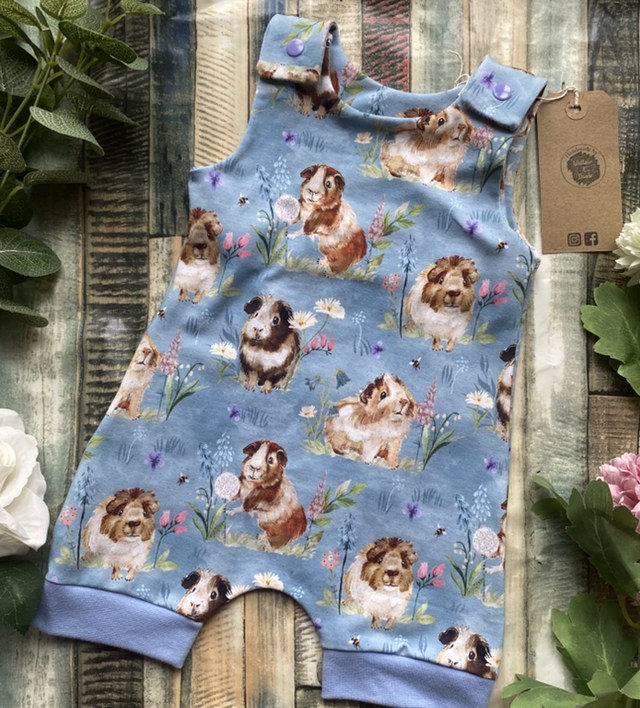 Guinea Pigs Short Dungarees 6-9m