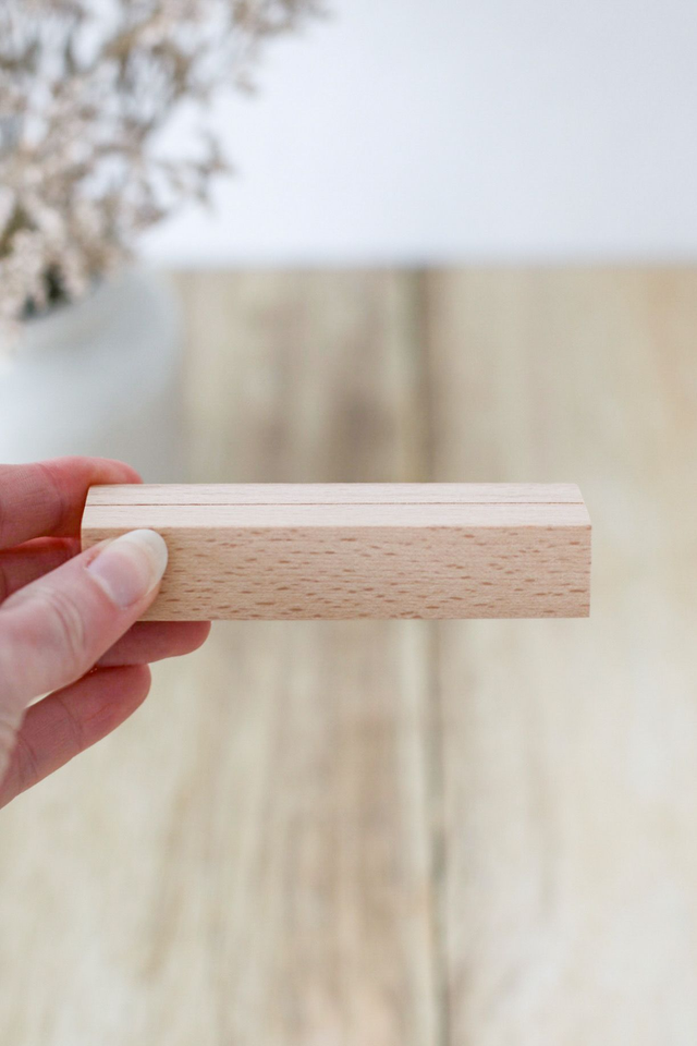 Porte photo/carte-postale en bois