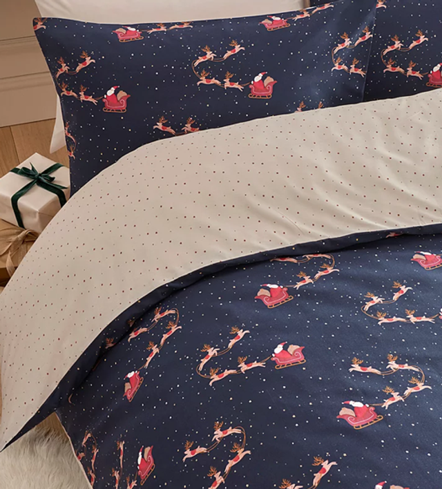 Christmas Santa Sleigh Duvet Set - King