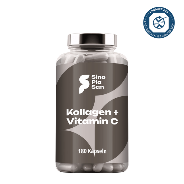 SinoPlaSan - Kollagen + Vitamin C aus Hagebutten 180 Kapseln