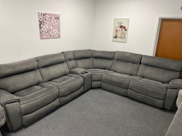 Modular Power Recliner Corner Sofa Suite #U1164