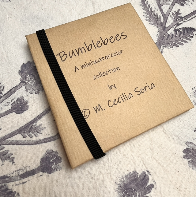 Bumblebees, a mini watercolor collection 