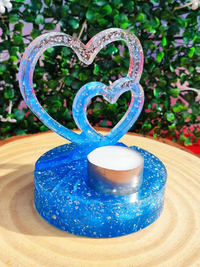 Bougeoir Clip Double cœur