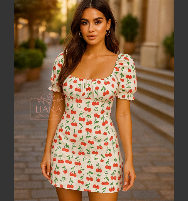 Mini Kleid Cherry Onesize 