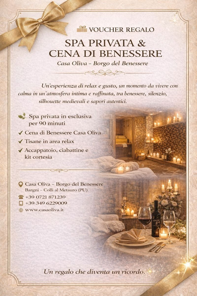 SPA IN ESCLUSIVA + CENA BENESSERE
