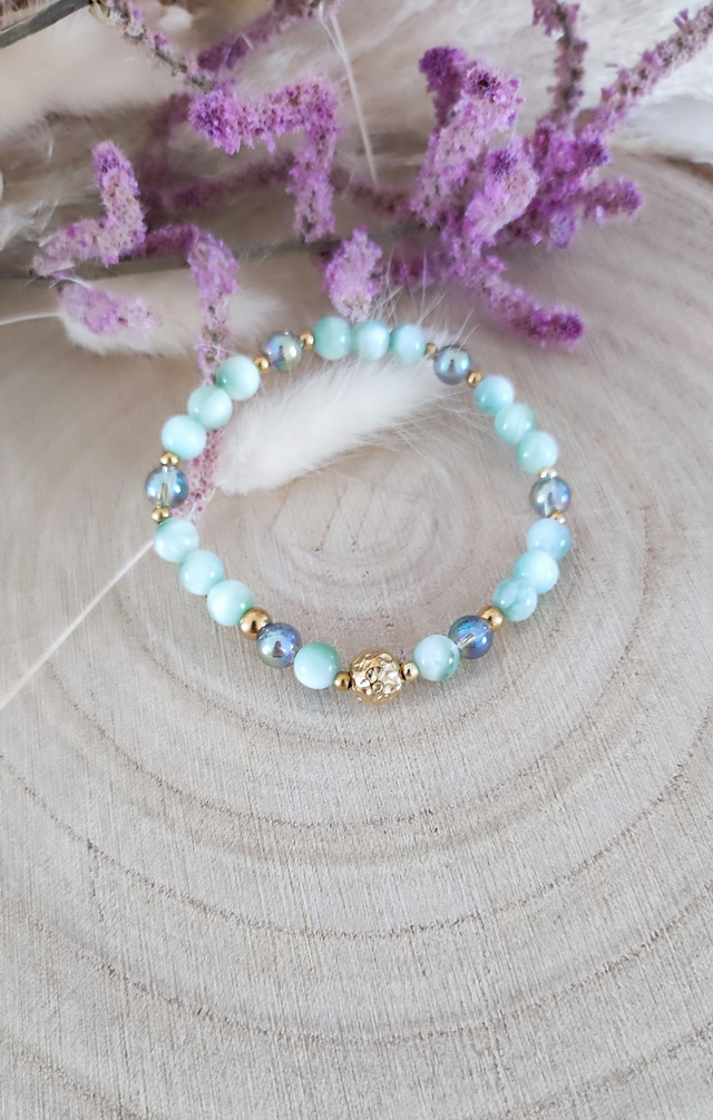 Bracelet "Énergie Féminine" Garniérite