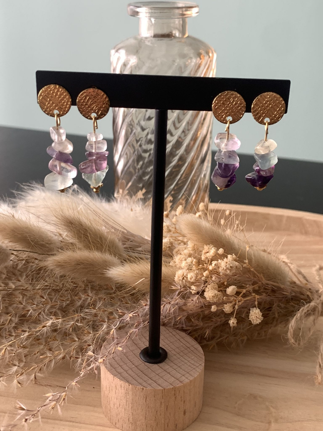 Boucles d'oreilles Fluoria