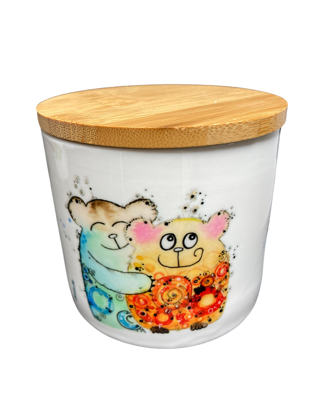 Keramikdose "Bärenpärchen"