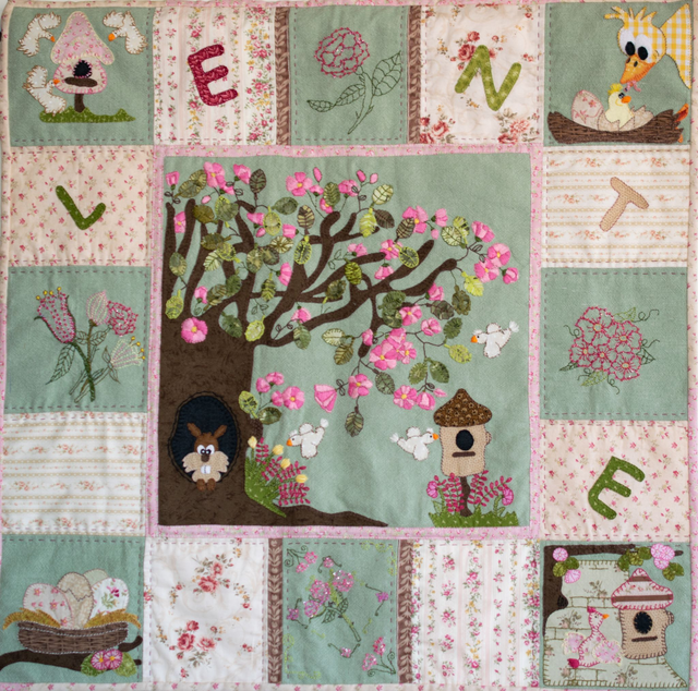 Lenteboom Quilt patroon / Springtree Quilt pattern