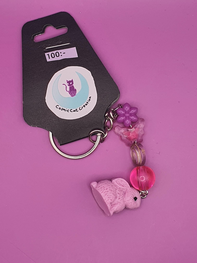 Keychain Rabbit Pink 