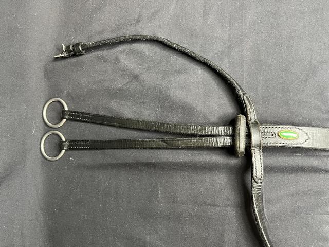 Martingale PROtanner cuir noir Poney