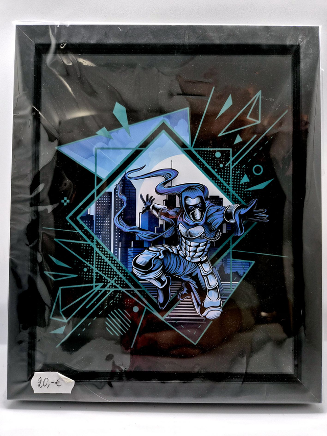 Cadre 3D - personnage ninja 