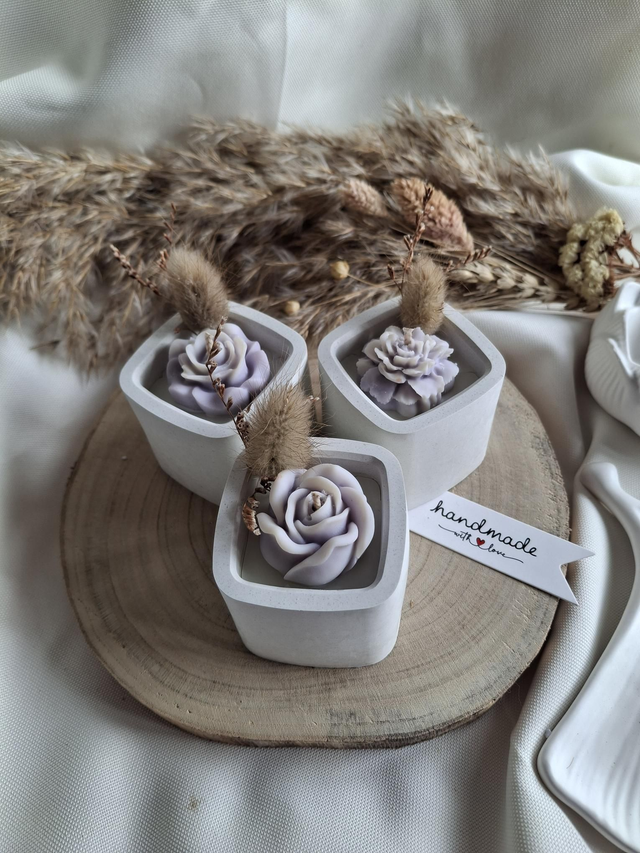 Kerzen Set Rosen Mix