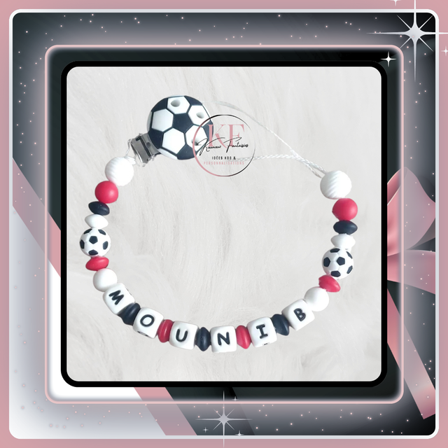 Attache-tétine Ballons de foot