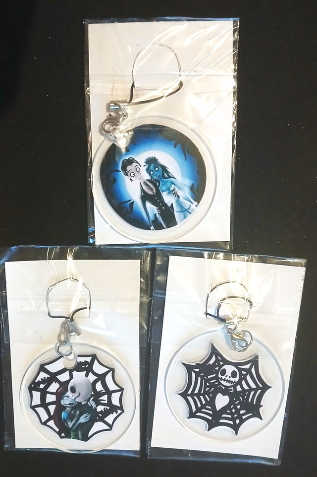 Tim burton Lots 3 portes clé