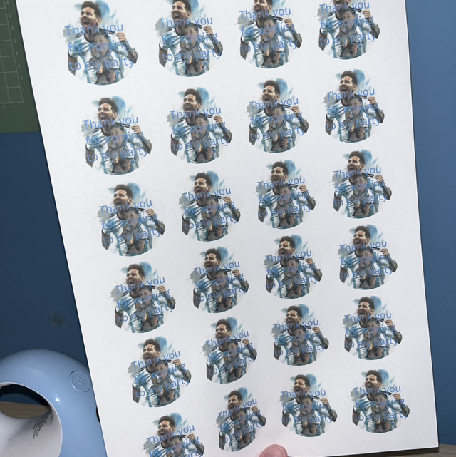 Sweet cone &amp; pouch stickers - 24 stickers per sheet 