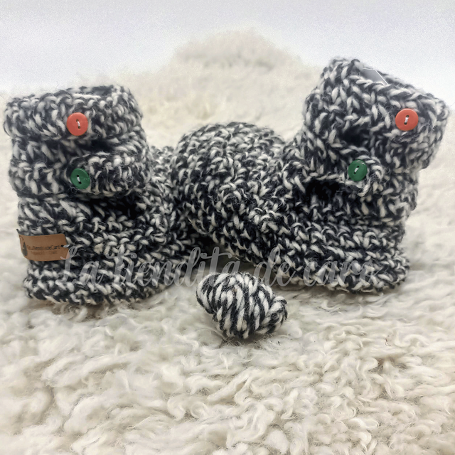 Pantufla lana natural unisex N° 24