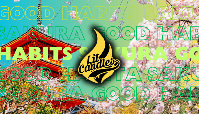 Good Habits Sakura kaars