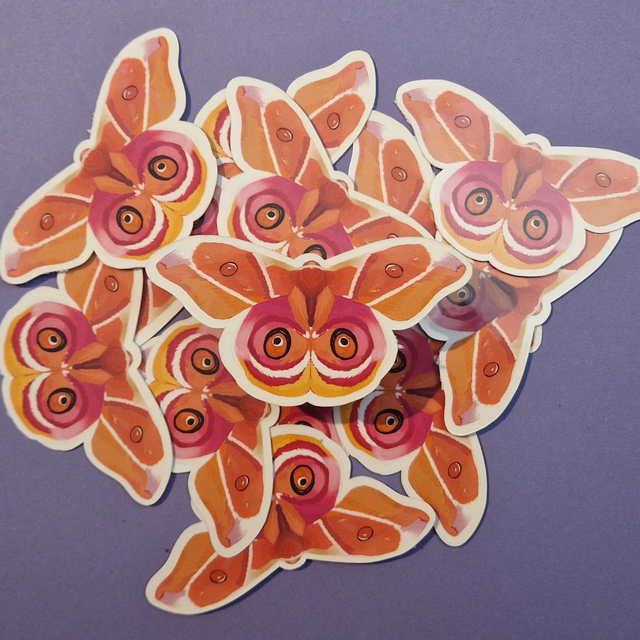 Bullseye / Lesbian Moth Sticker
