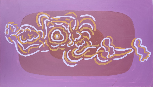 Akt, 46x79 akryl płótno 2016