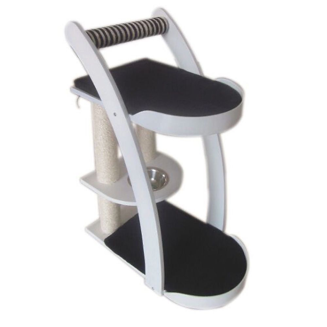 Kratzbaum Sanne, 60 x 36 x 81 cm, weiß/schwarz