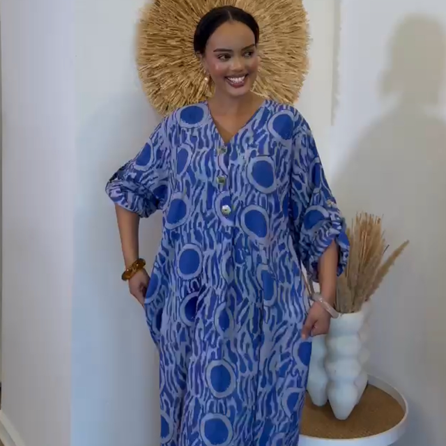 Viscose shirt dress