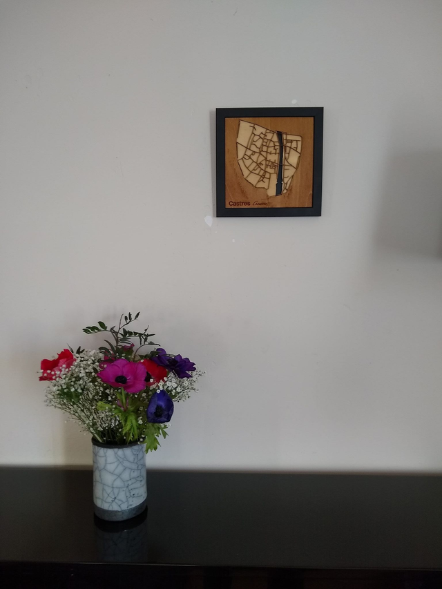 B09 – Carte de Castres 3D – Décoration Murale Design