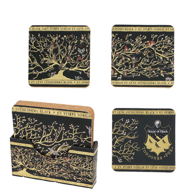 Lot de 4 sous-verres - Famille Black - Harry Potter