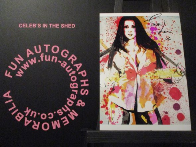 Tina Love Authentic Autographed 7x5 Pop Art Limited Edition