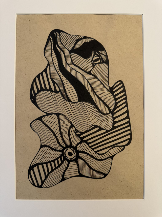 Dessin sur papier artisanal 