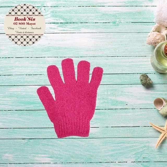 Gant de gommage " Fuchsia "