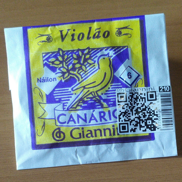 210 - Corda 6ª Mi Avulsa Violão Nylon Canário Cód 210