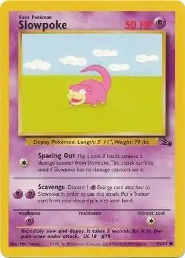 Slowpoke - 55/62 (Fossil Unlimited)