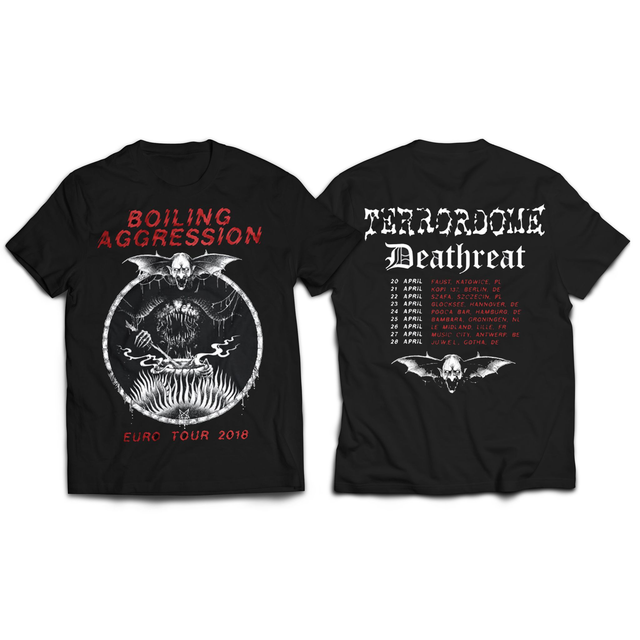 T-shirt - Deathreat / Terrordome- Boiling Aggression Tour