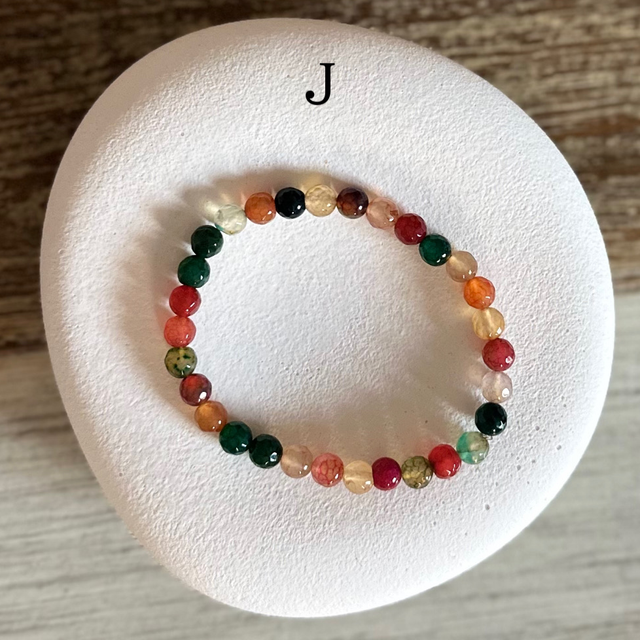 Bracelet Agate 6mm (de G à L)