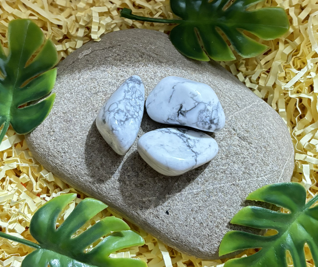 PIERRE ROULÉE DE HOWLITE 3-4cm