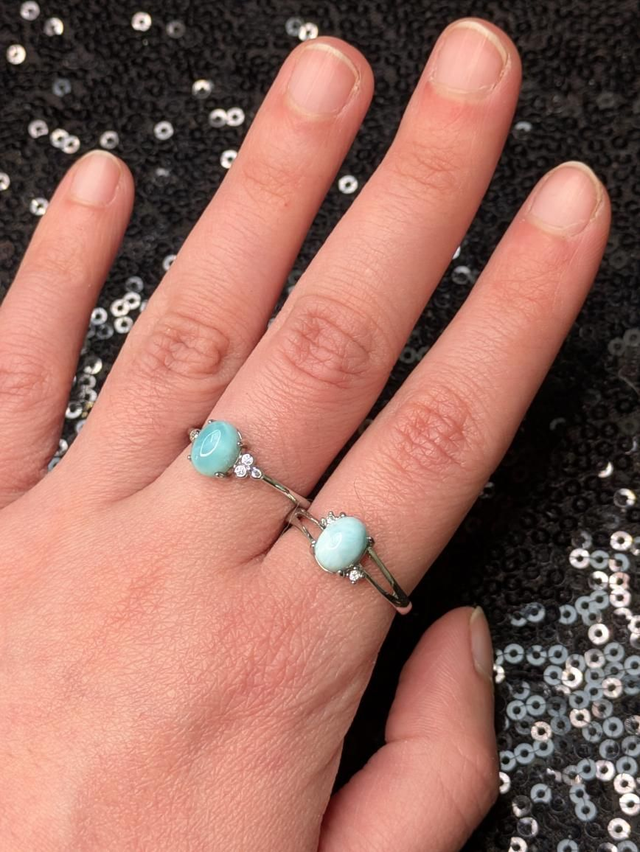 Bague larimar 
