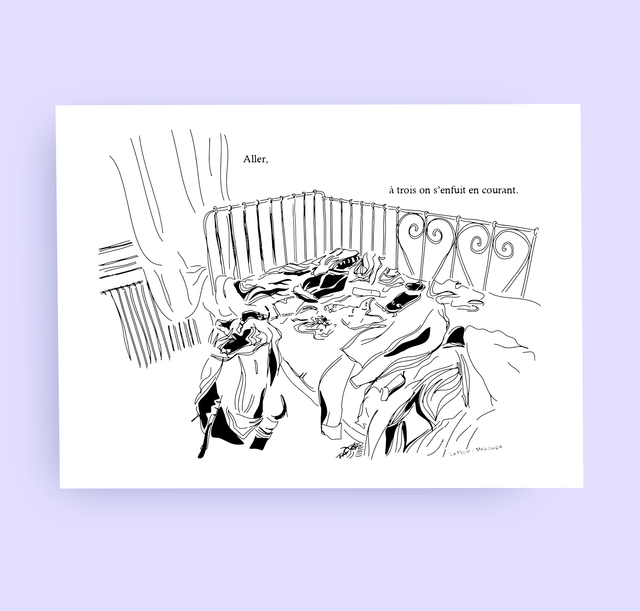 Illustration "S'enfuir" (A4)