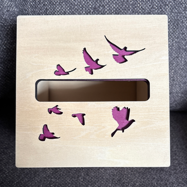 La boîte à mouchoirs carré oiseaux 