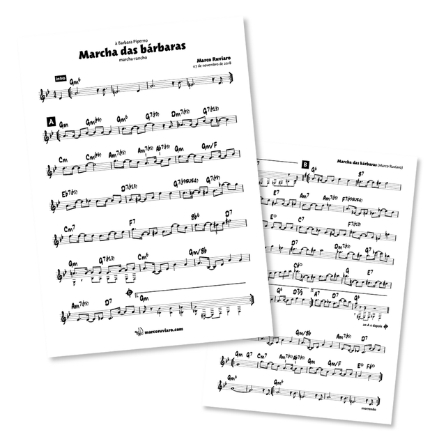MARCHA DAS BÁRBARAS by Marco Ruviaro (PDF score)